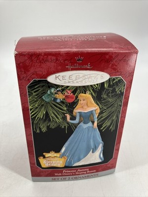 Hallmark Keepsake Princess Aurora Walt Disney's Sleeping Beauty 2 Piece Set 1998