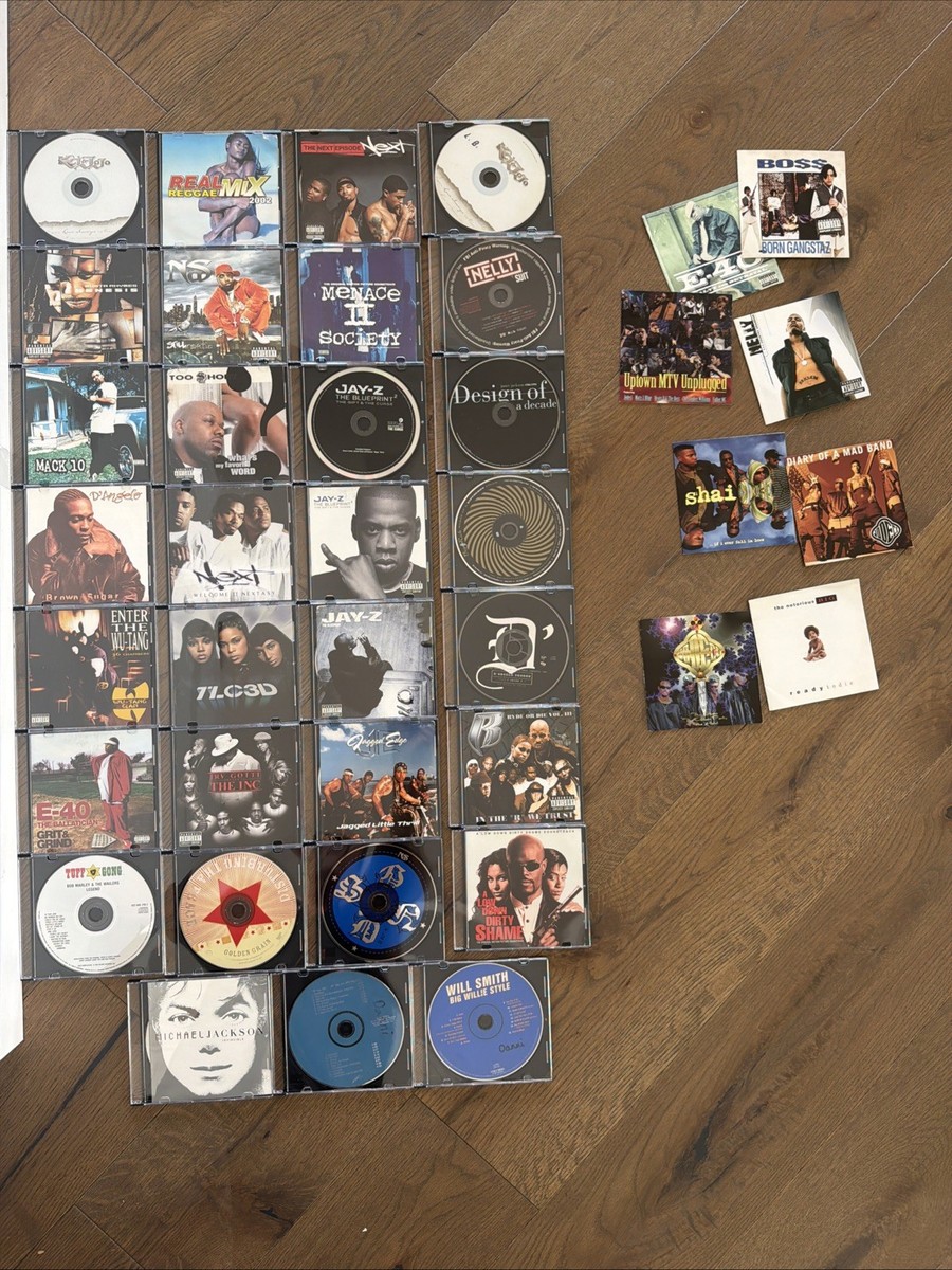 LOT OF 31 RAP/HIP HOP CDS IN NEW CASES JAY-Z, NELLY, MACK 10, XTRA