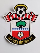 Southampton FC Football Club Upcycled Cotton Iron on Crest Badge patch