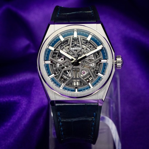 Zenith Defy Skeleton. 95.9000.670/78.R584. 41mm. Titanium. Full Set. 2018.