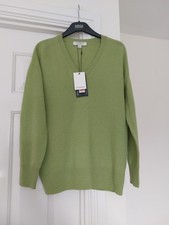 BNWT - AUTOGRAPH AT MARKS & SPENCER- PURE CASHMERE V NECKLINE JUMPER - SIZE XS