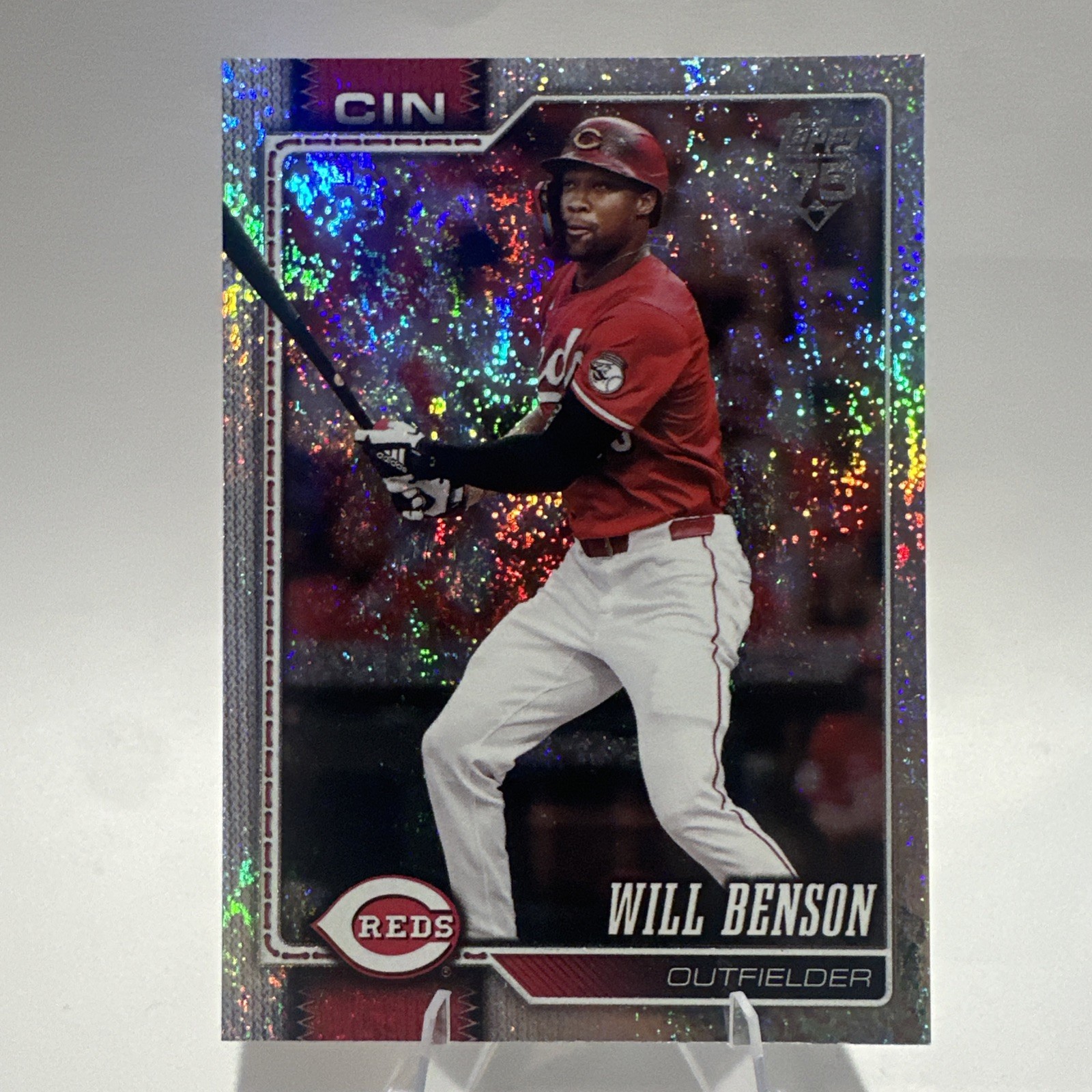 2026 Topps Series 1 Will Benson #171 Sand Glitter Foil Reds
