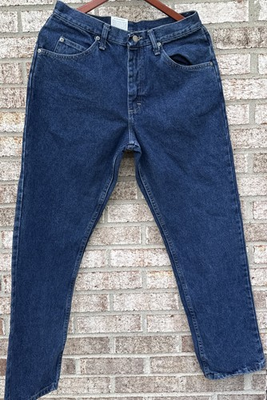#ad NEW Wrangler Five Star Jeans Mens 31x30 Blue Relaxed Straight Denim Dark Wash $19.99