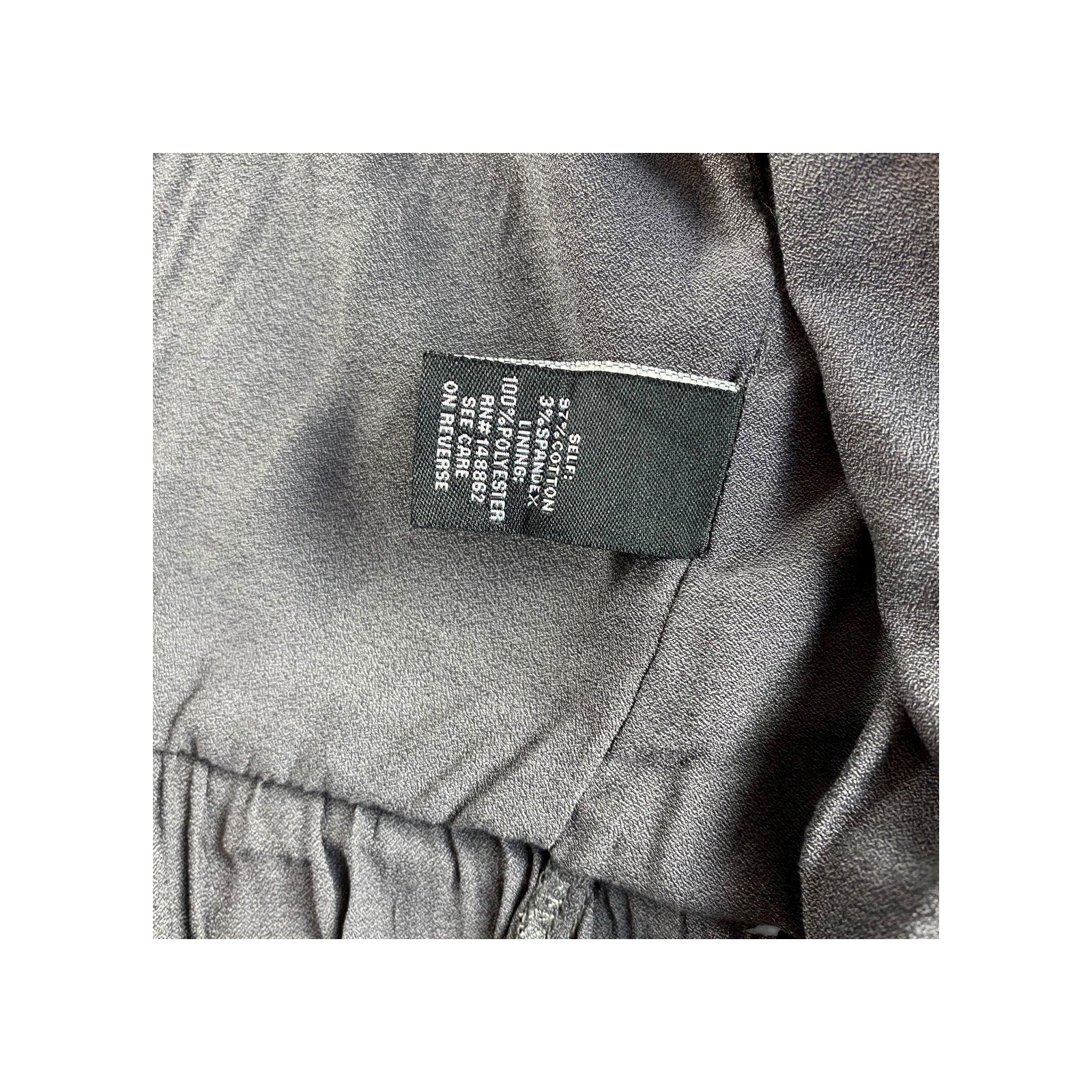 NWT Torrid Grey Military Style Jacket with Ruffle Hem Womens Size 3 image 4