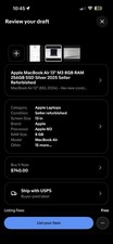Apple MacBook Air 13" M3 8GB RAM 256GB SSD Silver 7-Core GPU