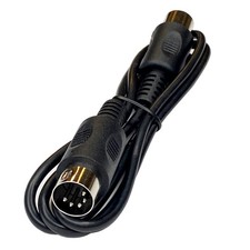 MIDI Cable 3 ft Male to Male 5 Pin DIN Plugs Black 1