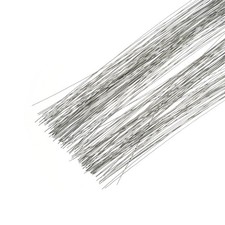 F&uuml;r Floristikdraht 14,2" 160 St&uuml;ck Papierumwickelt Zinkbeschichtet Silber