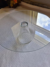 Clear Glass Pedestal Cake Stand Round Serving Display Plate Vintage Style