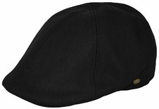 Ivy Hat Gatsby Newsboy Cap 100 Wool Black