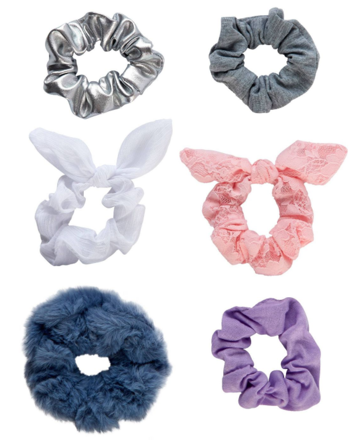 Scunci Hair Scrunchie Gift Set of 6 Assorted Scrunchies New | eBay