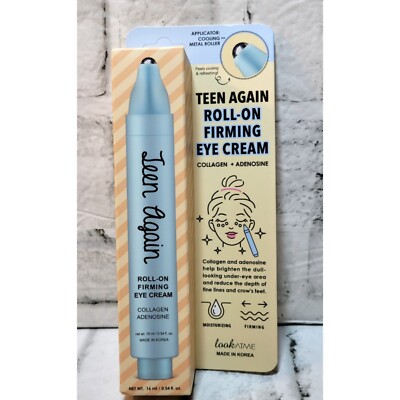 Look At Me Teen Again Roll-On Eye Cream Collagen + Adenosine Firming Moisturize