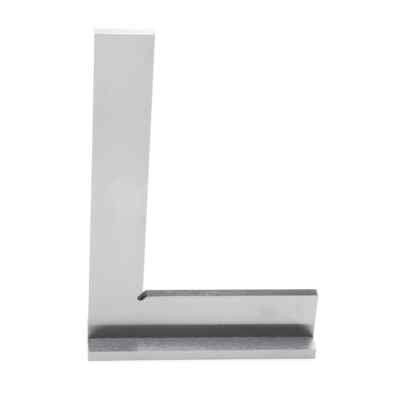90 Degree Angle Flat Corner Square Ruler Wide Base Gauge DIN875 Stainless Steel