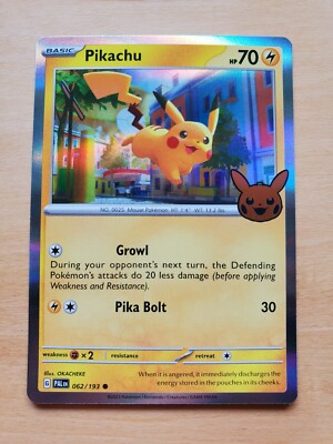 pikachu pokemon card halloween Amazon.com: Pokemon - Pikachu 018 - Trick or Trade 2024 - Cosmos Holo