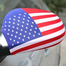 American Flag Side Car Rearview Mirr Covers, Universal For Most Cars, SUV