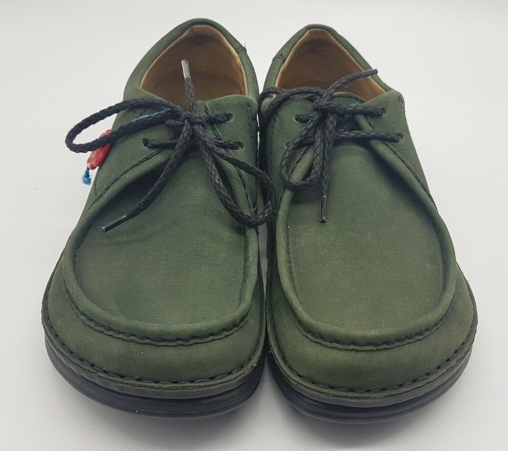 Vintage Birkenstock Suede Leather PASADENA Green 37 Narrow