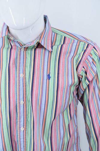 Polo Ralph Lauren Colorful Striped L/S Button Down Shirt Youth Large 16-18 - Picture 11 of 13