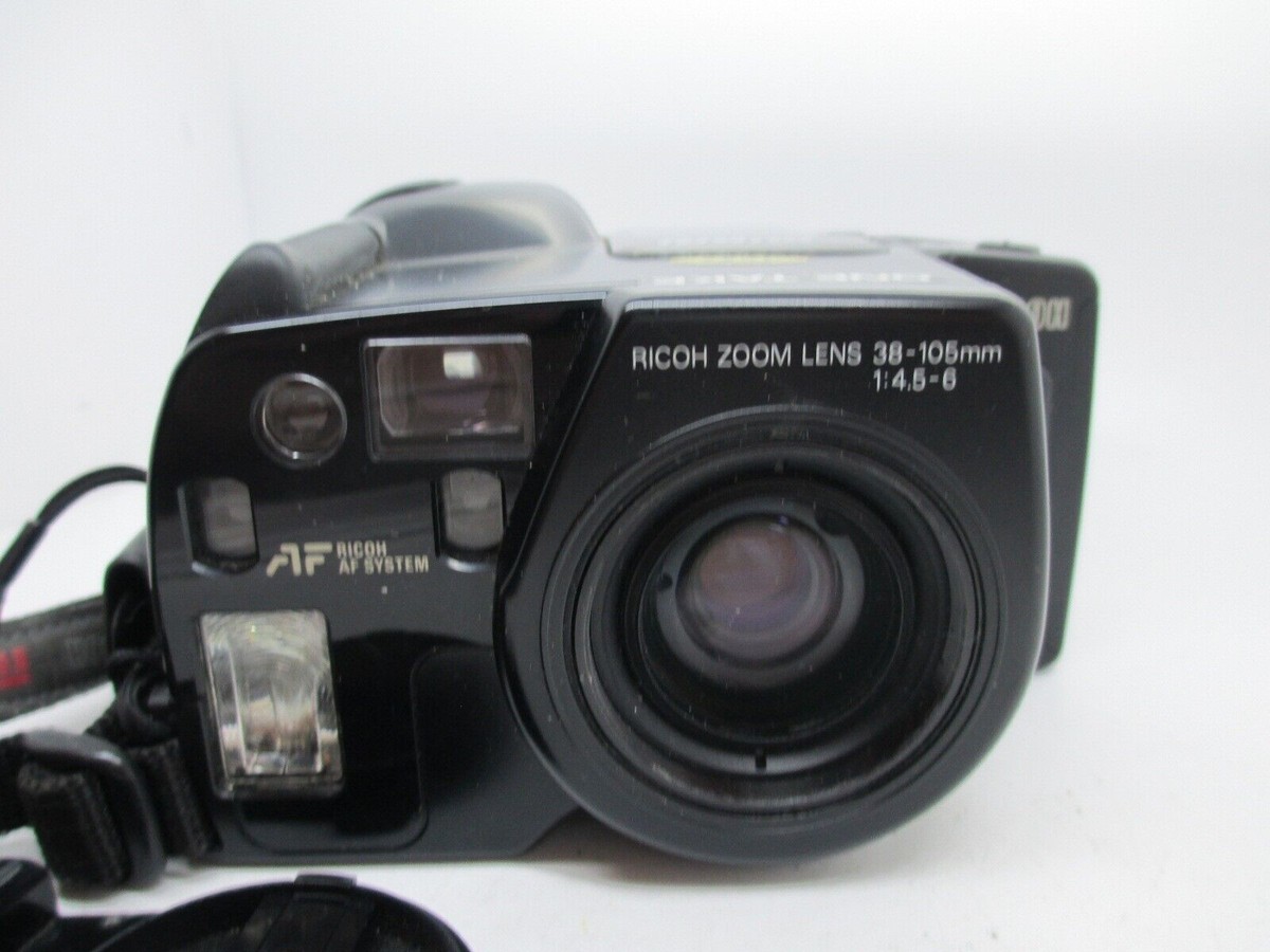 Ricoh Mirai 105 Bridge 35mm Film Camera w/ 38-105mm Zoom Flash WORKING  GREAT!~ - Main Image