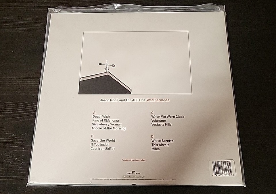 Jason Isbell and the 400 UnitWeathervanes 2023 Vinyl 2 LP Black