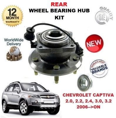 NUOVA * CHEVROLET CAPTIVA 2006-on COPPIA di Ruota Anteriore Kit Cuscinetto Mozzo Sensore ABS