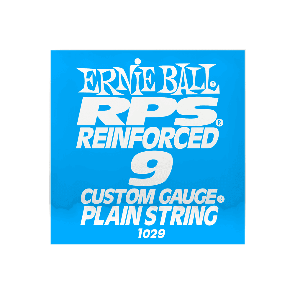 Ernie Ball RPS Reinforced Plain Steel 9 (.009"") Single Guitar String