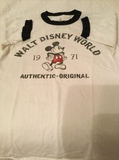 1971 Original Authentic Disney Shirt Mickey Mouse Sz Small Graphic Tshirt