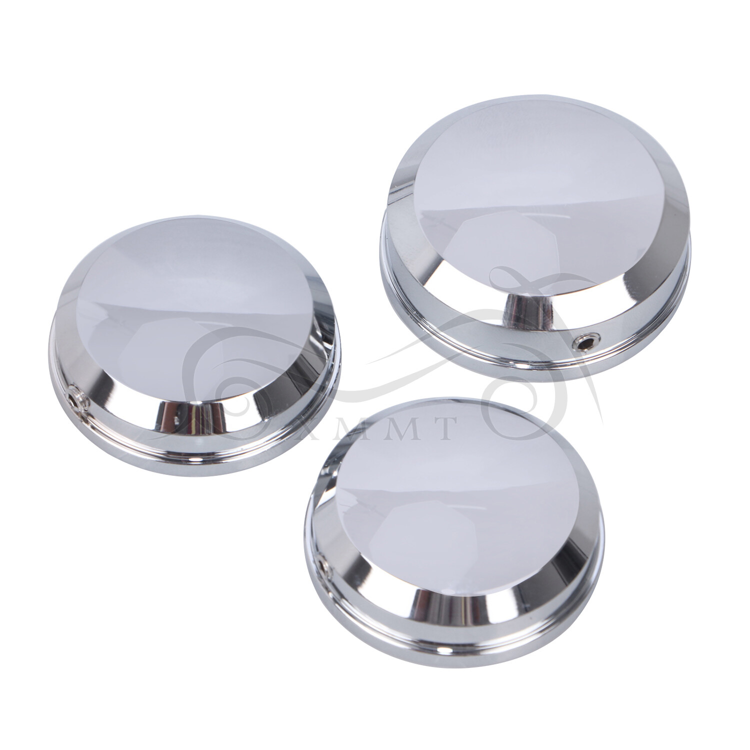 Chrome Upper Fork Stem Nut Covers For Harley Sportster XL Dyna FXD