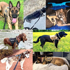   Tactical Dog Harness K9 Dog Training Vest Adjustable Padded Police Service Dog
