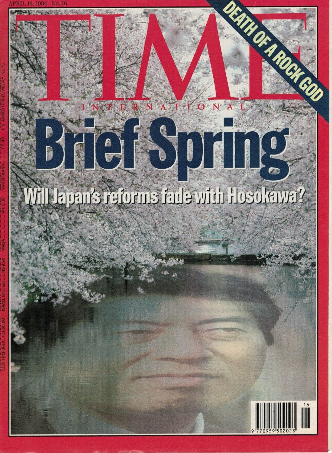 Kurt Cobain Death Nirvana TIME Magazine April 18, 1994 Spring Japan Hosokawa 16