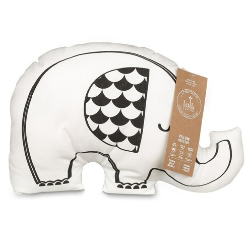 Lolli Living Black & White Elle Elephant Decorative Baby Nursery Pillow NEW - Picture 2 of 2