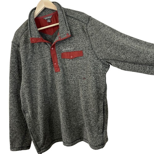 Eddie Bauer 2XL Radiator Fleece Jacket Snap Mock Neck Pullover Knit EUC Mens - Picture 8 of 12