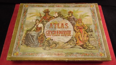 Atlas Géographique by [PUZZLE SET]: In good original condition. (1910