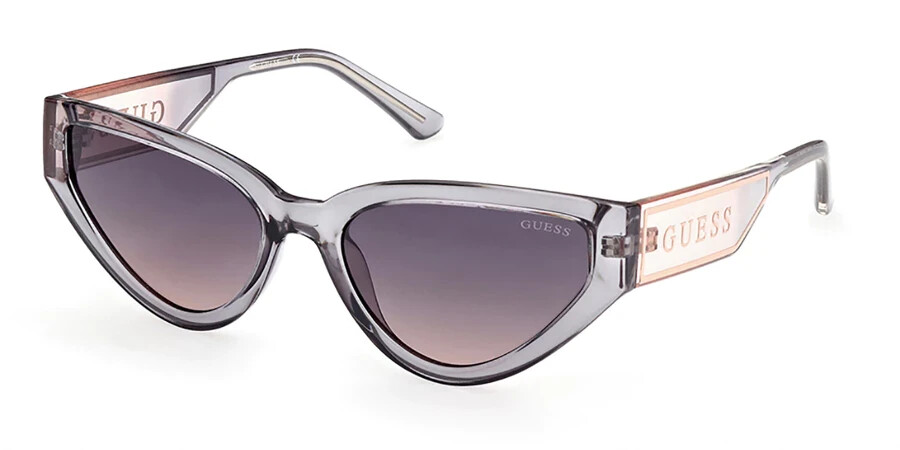 New Guess GU7819 20B Cat Eye Transparent Grey Sunglasses 56  display picture 1