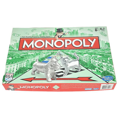 Monopoly Classic Board Game With Cat Token Complete (2014) Hasbro