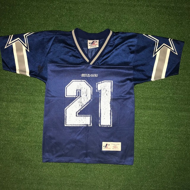 Kids Vintage Logo Athletic NFL Dallas Cowboys Deion Sanders Jersey 21