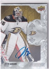 2019-20 Upper Deck Engrained Hockey John Gibson Auto