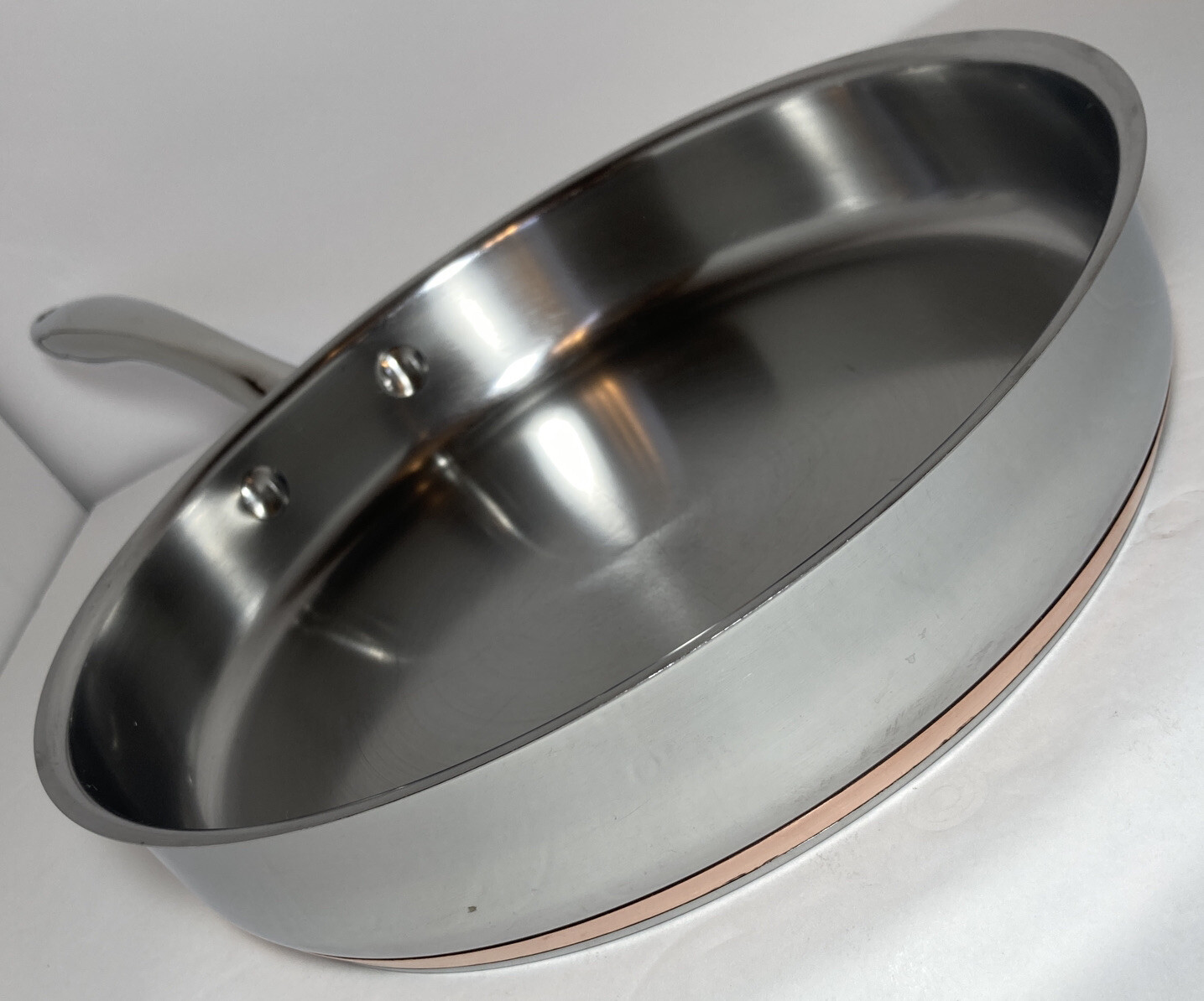 Kenmore Thick Copper Core Bottom 10" Skillet Saute Fry Pan Stainless