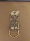 Towel holder knitted dog