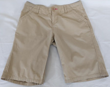 OLD NAVY Bermuda Shorts Beige Unisex Youth Size 14 Adjustable Waist 100 Cotton
