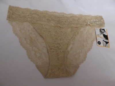 Neu! M&S Marks & Spencer Bikinihöschen mandelfarben Spitze