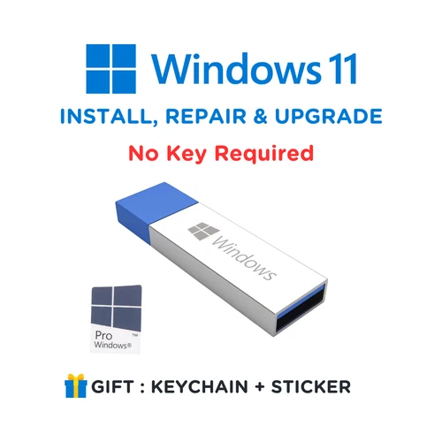 Windows 11 Pro USB | Bootable Install, Repair & Upgrade Tool | No Key Required