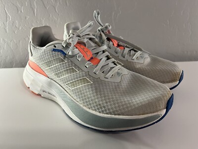 Adidas Womens Speedmotion GX0574 Gray Pink Lace Up Running Shoes Sneakers Size 8
