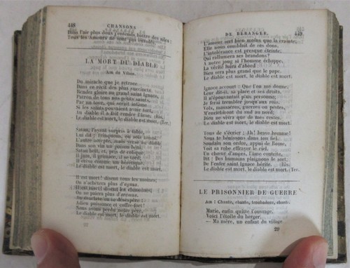 Beranger Opere Complete Edizione Elzeviriana 1856 Canzoni In-18 - Imagen 6 de 8