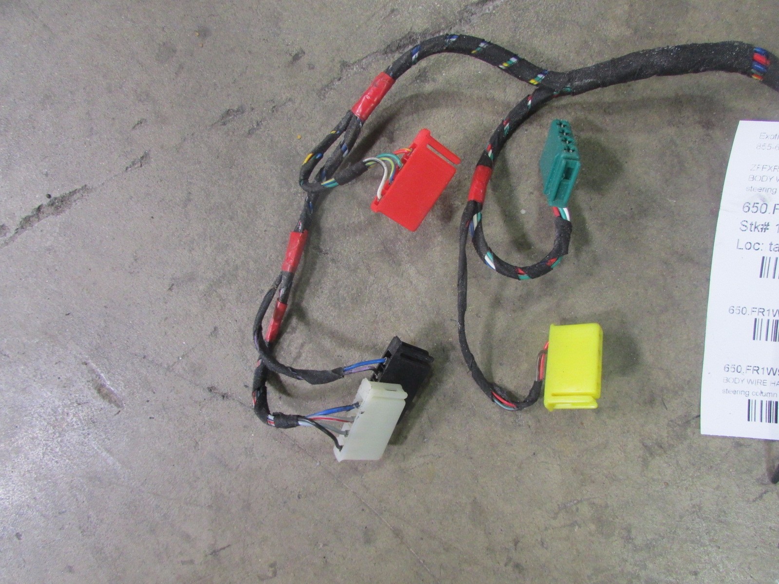 Ferrari 355, Steering Column Dash Wiring Harness, Used, P/N 157421