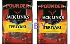 2 Packs Jack Link's Teriyaki Beef Jerky 16 OZ Each Pack