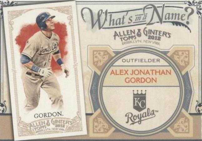 2012 Topps Allen & Ginter's - Alex Gordon #WIN88 - 1 of 1