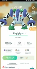 Pokemon Shiny Regigigas - TRADE 1 mill Dust (Unregistered)- Read Description