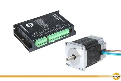 ACT MOTOR 1PC Nema23 BLDC MOTOR 3000RPM φ8mm 57BLF02-1-580X + 1PC BLDC-8015A-5