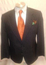 Mens JOS.A.BANK gray 2 button single vent glenn plaid suit sz 42S