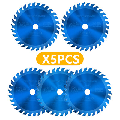 3-3/8-inch Circular Saw Blade 5pc TCT Carbide Tipped Wood Cutting Disc 24/30/36T