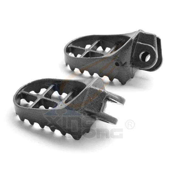 Clavijas de pie negras para motocross para Suzuki RM125 250 RMX250 DR-Z Kawasaki KLX400R Foto 3 de 4